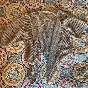 Crochet boho cropped cardigan